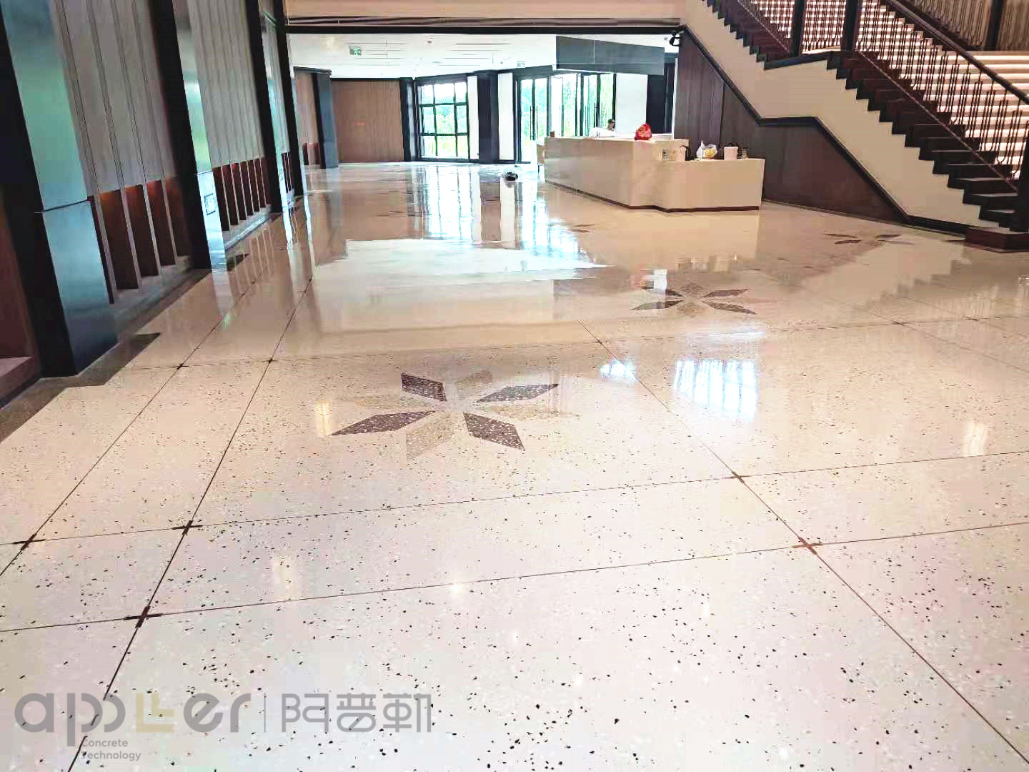 磨石地坪图片 磨石地坪图片